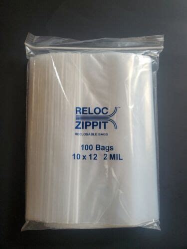 1 5x1 5 To 20x20 Clear Reloc Zippit Lock Seal Top Reclosable Zip Lock