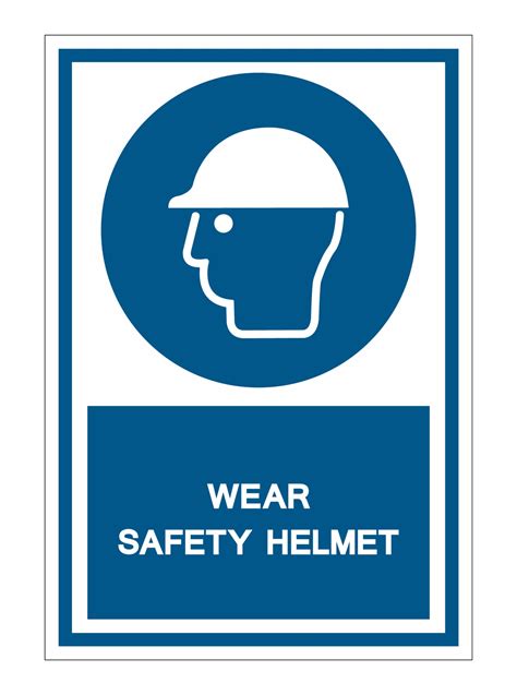 Symbol Wear Safety Helmet Vector Art At Vecteezy