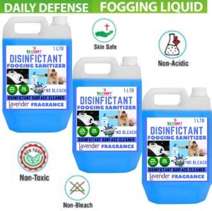 Ecosoft Ayurveda Disinfectant Fogging Sanitizer Solution Liquid Litre