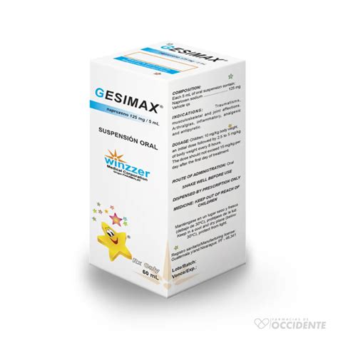 Gesimax Suspension Oral X 60ml Farmacias De Occidente