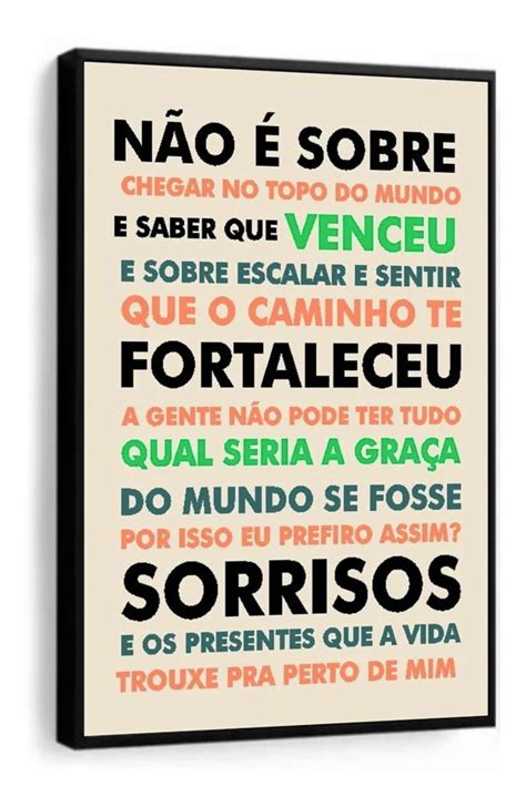 1 Quadro Decorativo Frases Positivas Molduras No Elo7 DecoreLuh