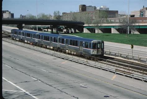 Cta Chicago Transit Authority Series L Car Kodachrome Original