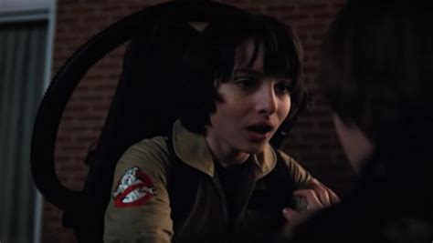 The Crest Ghostbusters Outfit Mike Wheeler Finn Wolfhard In Stranger Things S02e02 Spotern