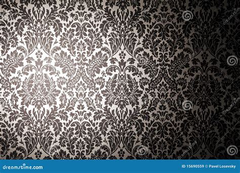 Black and White Pattern Wallpaper. Stock Illustration - Illustration of ...