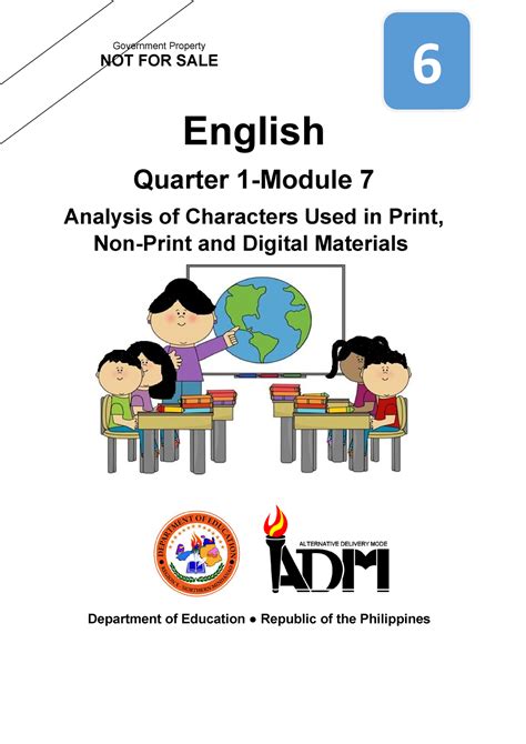 English Q Mod Analysis Of Characters Used In Print Non Print And