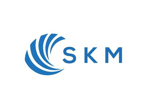 SKM letter logo design on white background. SKM creative circle letter logo concept. SKM letter ...