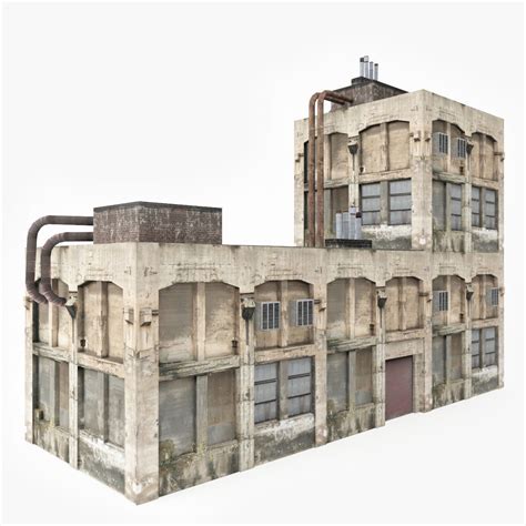 Abandoned Factory 3d Model Cgtrader