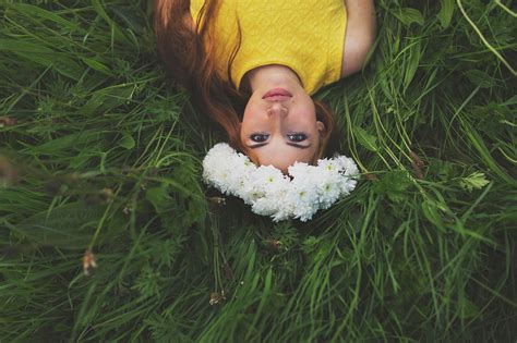 Women Grass Brunette Wallpapers Hd Desktop And Mobile Backgrounds