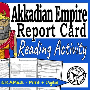 City States Akkadian Empire Report Card Mesopotamia Reading