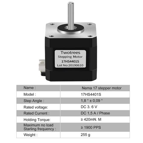 Twotrees Nema17 Stepper Motor 4 Lead Stepper Motor Nema 17 Motor With