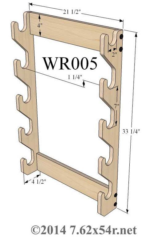 Printable wooden gun rack plans - Mark U R Craft