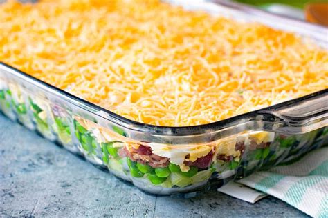 Traditional Seven Layer Salad - Julie's Eats & Treats