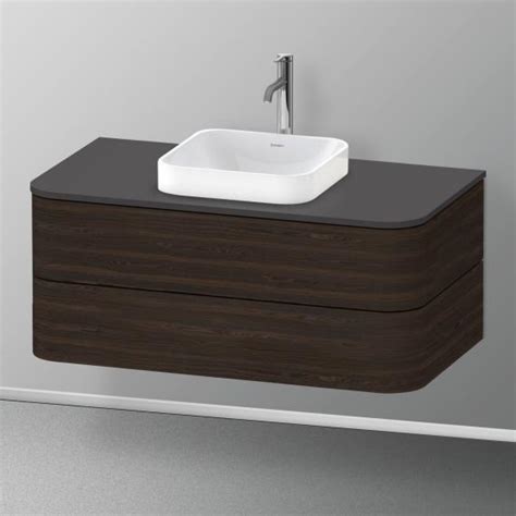 Duravit Happy D Plus Meuble Sous Vasque Tiroirs Noyer Bross