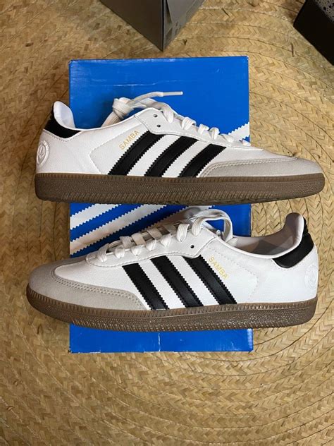 Adidas Samba Vegan White Gum Mens Fashion Footwear Sneakers On Carousell