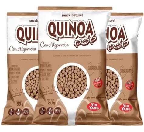 Quinoa Pop Inflado Con Algarroba Yin Yang Grs Unidad Mercadolibre