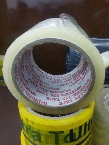 Transparent BOPP Self Adhesive Tapes Thickness 40 Micron Packaging