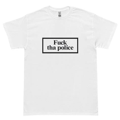 FUCK THA POLICE Tシャツ WHITE CRIME ONLINE STORE