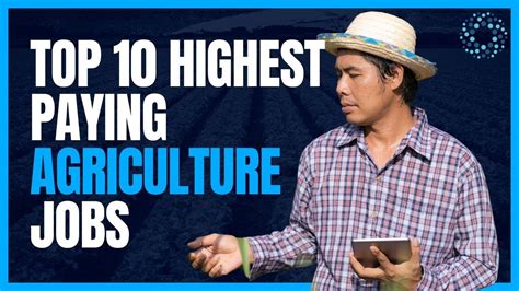 Top 10 Highest Paying Agriculture Jobs Youtube