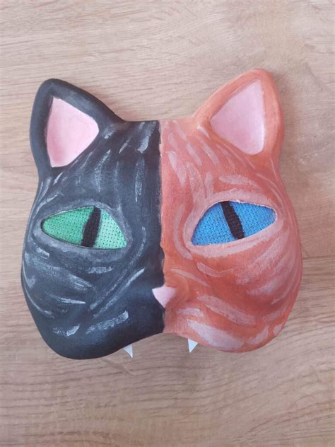 Maska karnawałowa kota Therian furry cat mask Ostrów Wielkopolski