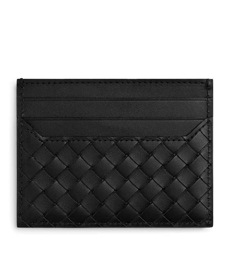 Bottega Veneta Leather Intrecciato Card Holder | Harrods US