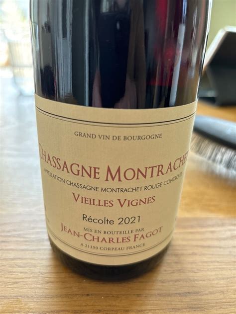 Jean Charles Fagot Chassagne Montrachet Rouge Vieilles Vignes