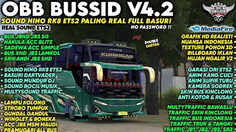 Obb Bussid V Sound Hino Rk Ets Paling Real Full Basuri Bus