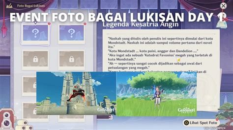 Event Foto Bagai Lukisan Day Genshin Impact Youtube