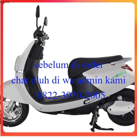 Jual Motor Listrik ECGO BIKE 5 Warna Putih Shopee Indonesia