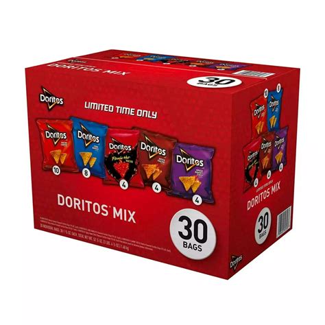 Doritos Variety Pack Tortilla Chips 175 Oz 30 Count