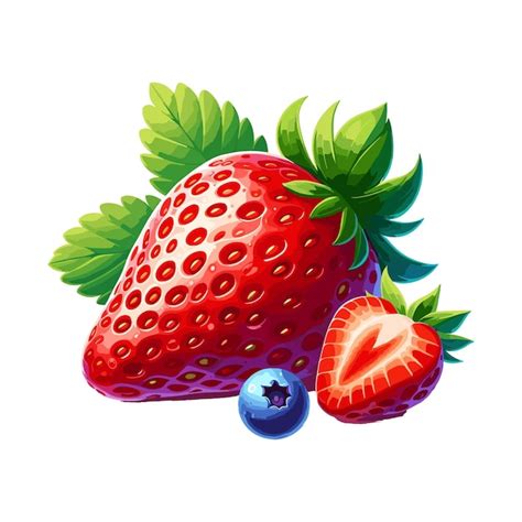 Premium Vector Strawberry Vector Illustration