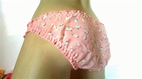 Cute Girly Peach Ditsy Bikini Panties Knickers L Hips EBay