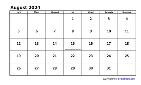 Calendar In Romana 2024 Netti Adriaens