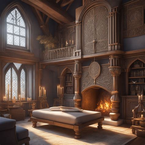 Castle Bedroom Interior