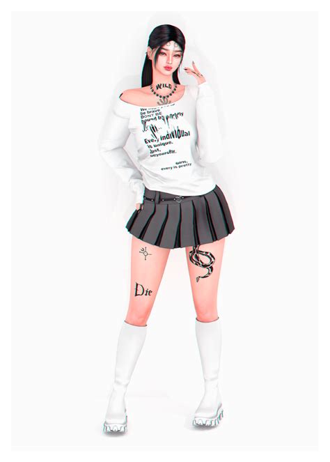 Plbsims Untouchable T Shirt Skirt Necklace By