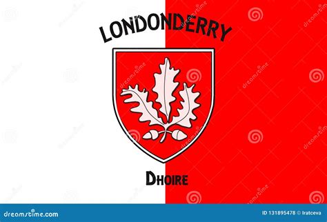 Flag of County Londonderry in Northern Ireland Stock Photo - Image of ...