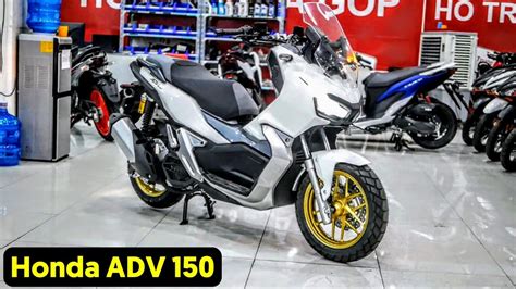 Honda ADV 150 2021 ABS TOUGH WHITE GOLD Walkaround YouTube