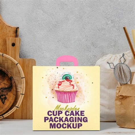 Free Cupcake Packaging Mockup PSD Template » CSS Author