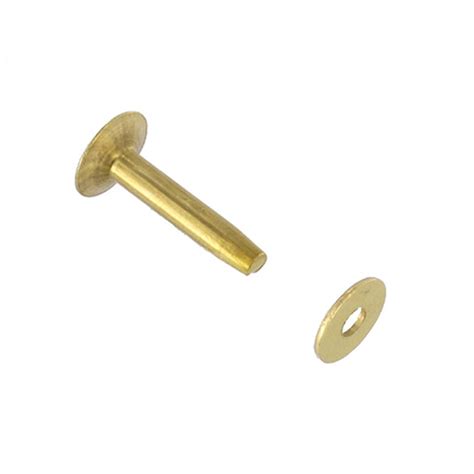 Brb12 12 Brass Rivets W Burrs Solid Brass 100 Sets Per Bag Multi Maker S Leather Supply