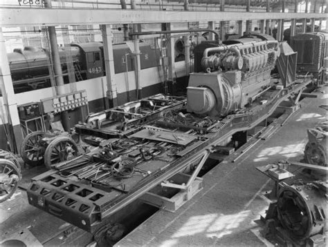 Building of LMS Diesel Locomotive No 10000 in Derby Works