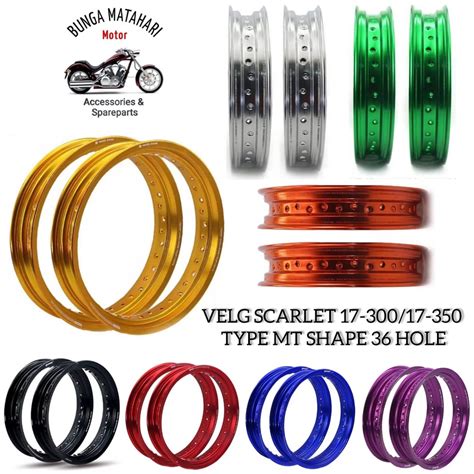 Jual Velg Velk Peleg Rim Alloy Supermoto Velek Satuan Scarlet Mx Series