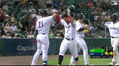 Damiano Palmegiani S Three Run HR 07 29 2023 Fisher Cats