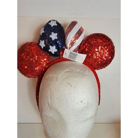 Disney Accessories Disney Parks Stars Stripes Americana Minnie Ears