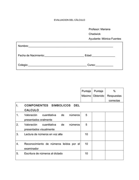 Benton Luria Protocolo E Instructivo Hasta Pdf