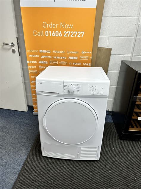 LOGIK LCD8W23 8 Kg Condenser Tumble Dryer White Ex Display HW180667