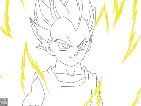 Vegeta Jr Ssj End Dbgt Lineart By Kingvegito On Deviantart