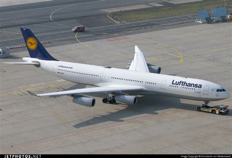 D AIGN Airbus A340 313X Lufthansa Konstantin Von Wedelstaedt