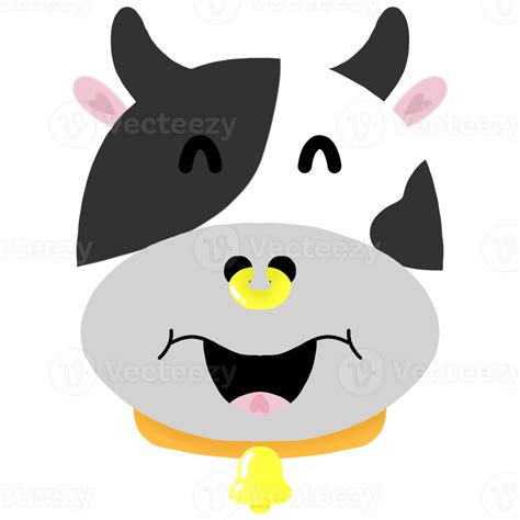 Cute cow smile 30727980 PNG