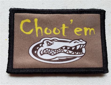 Choot Em Alligator Hunter Morale Patch | Custom Velcro Morale Patches