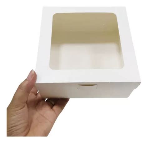 Caja Blanca Con Visor De Acetato Para Regalos Dulces X6 Unid MercadoLibre