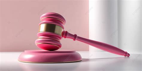 Pink Judge Gavel And Sound Block As Duotone Style Background, Gavel And Sound Block As Duotone ...